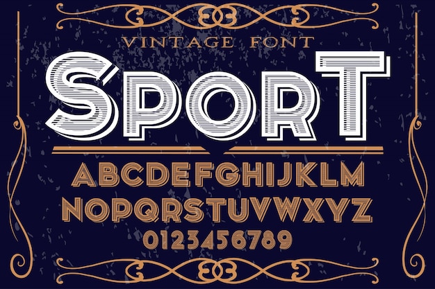 Lettertype handgemaakt vector manuscript lettertype vector