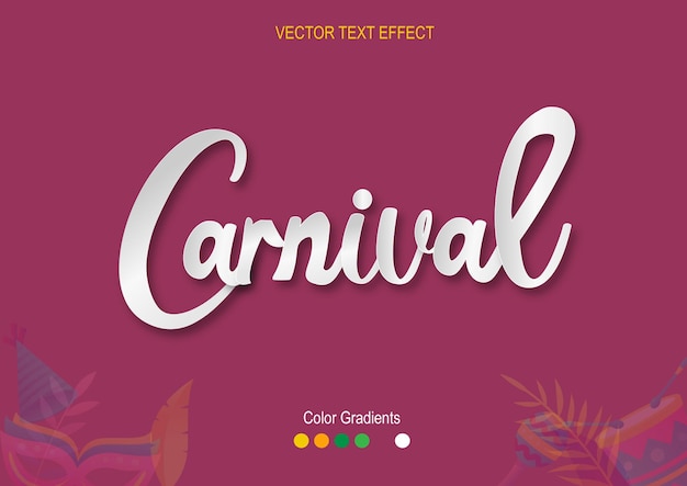 lettertype vector carnaval kunst papier wit