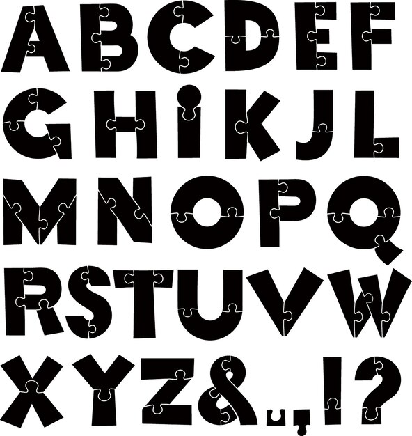 Vector lettervector met lettertype-effecten