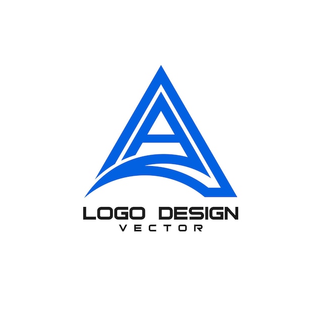 Lettre initiale A vecteur de conception de logo