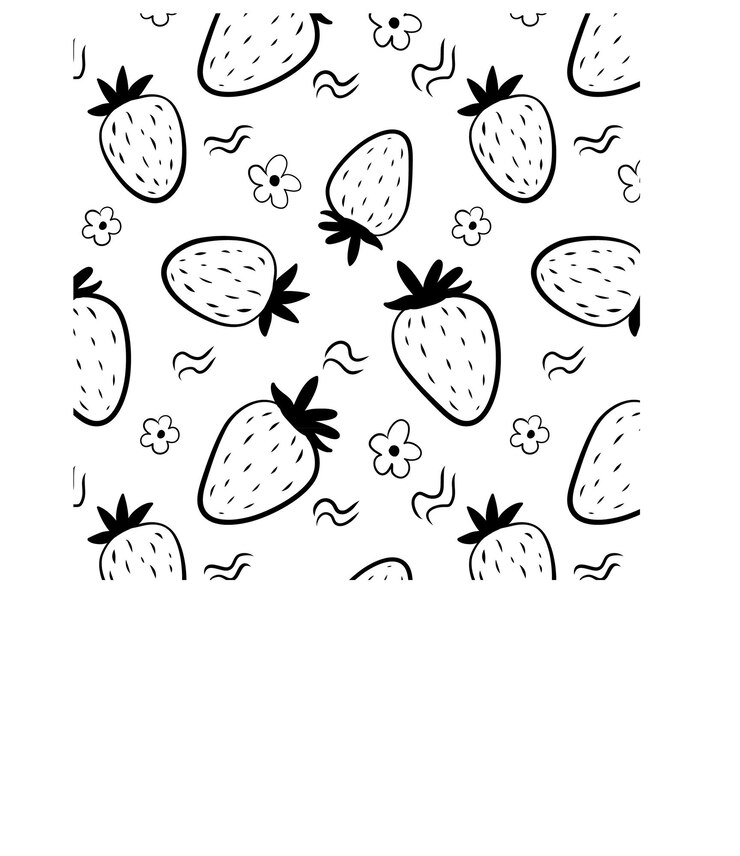 Leuk aardbei naadloos patroon. Zomerprint voor textiel, stof, kinderkleding, inpakpapier, digitale print