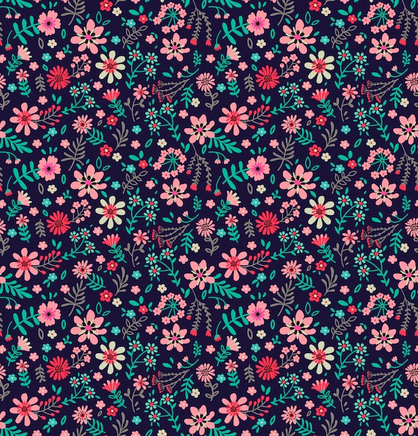 Leuk bloemmotief in de kleine bloemen. ditsy print. naadloos.