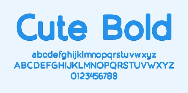 Leuk Bold Sans alfabet lettertype