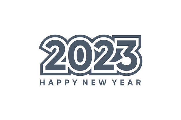 Leuk gelukkig nieuwjaar 2023 ontwerp