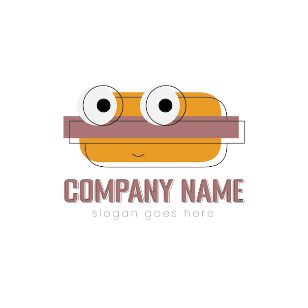 Leuk hamburger-logo-ontwerp