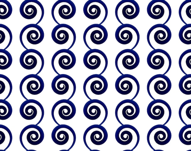 Leuk patroon blauw en wit