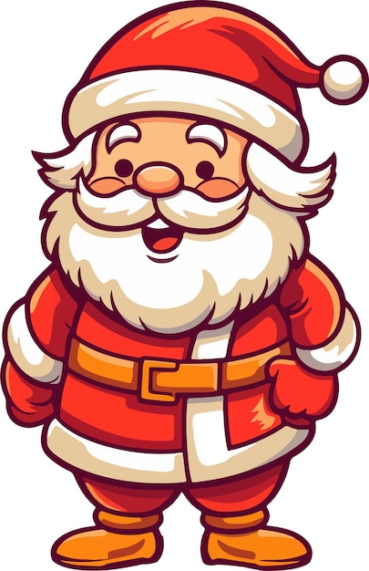 Leuk santa clause cartoon personage