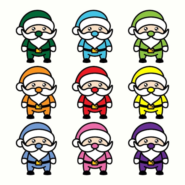 Leuk santa design-logo