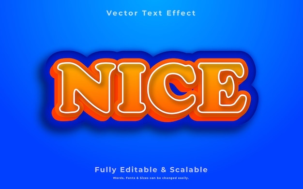 Leuke 3d-stijl tekst effect premium vectoren