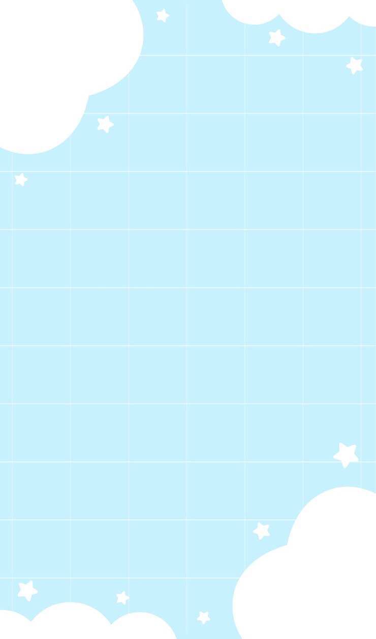 Leuke achtergrond raster vector met sterren en wolken in de lucht