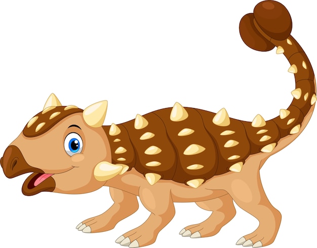 Leuke ankylosaurus cartoon