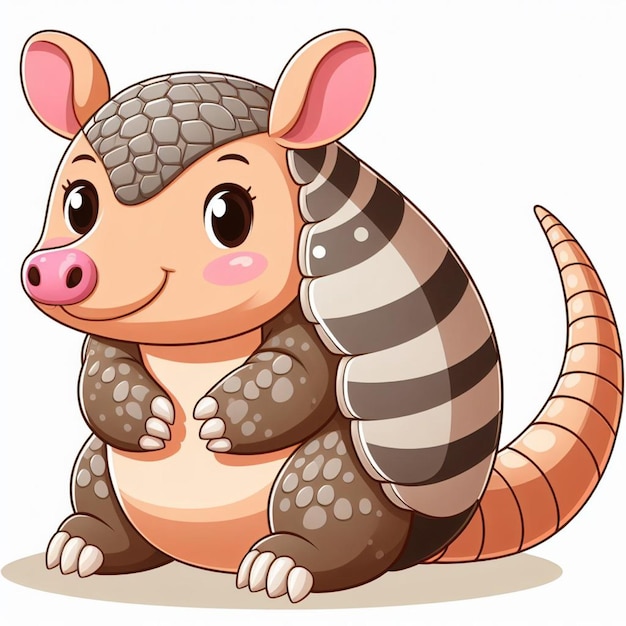 Leuke Armadillo Vector cartoon illustratie