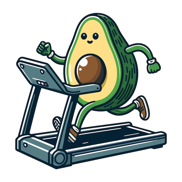 Leuke avocado vector illustratie