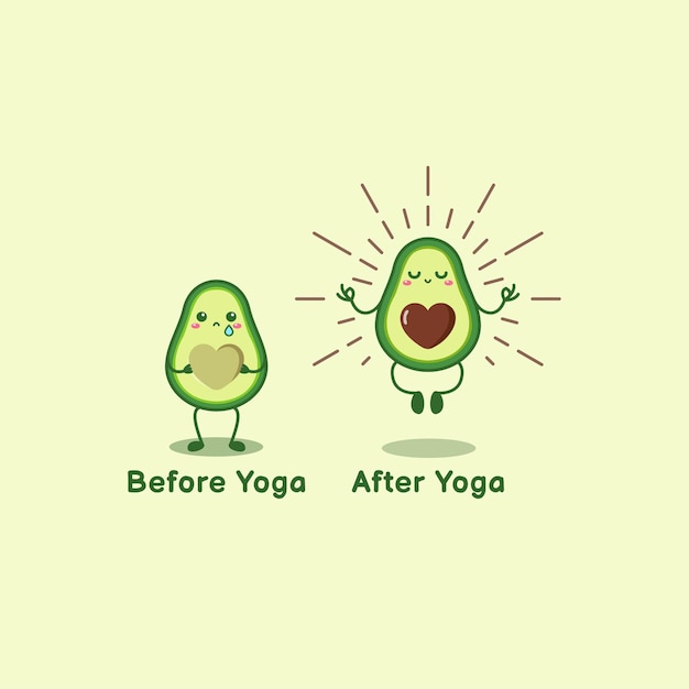 Leuke avocado voor na yoga