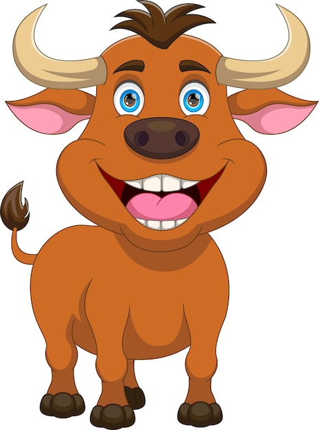 Leuke baby stier cartoon