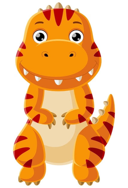 Leuke baby tyrannosaurus dinosaurus cartoon