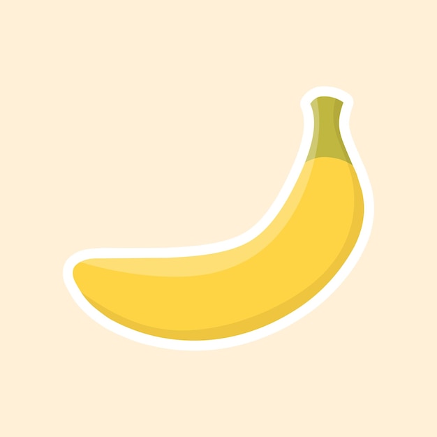 Vector leuke bananen sticker vector illustratie