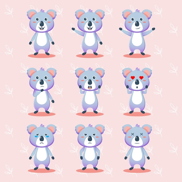 Leuke bundel met koala-personages