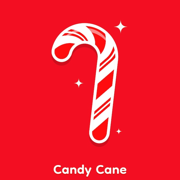 Leuke Candy Cane Vector Illustratie