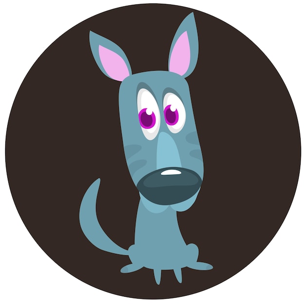 Leuke cartoon grappige hond vector illustratie