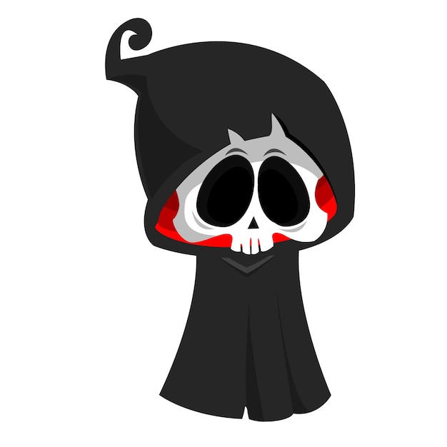 Leuke cartoon grim reaper Halloween vector illustratie