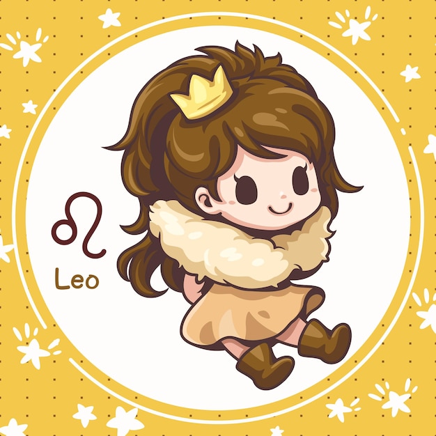 Leuke cartoon leo