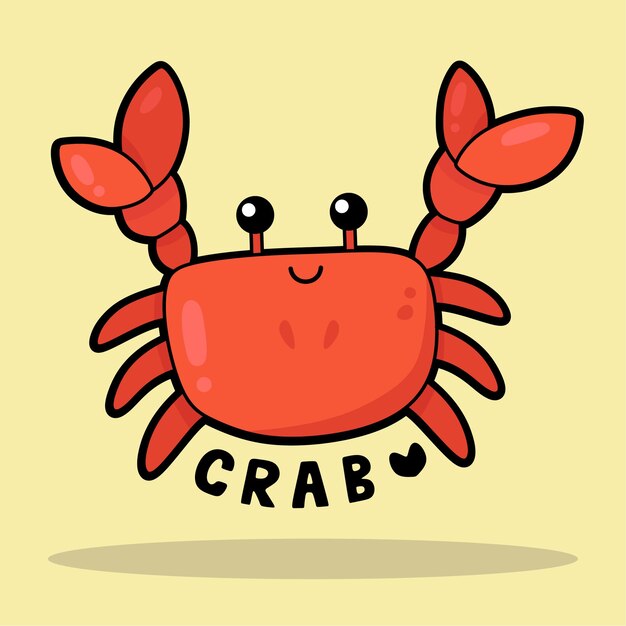 Leuke cartoon over het zeeleven met Vocabulary Crab