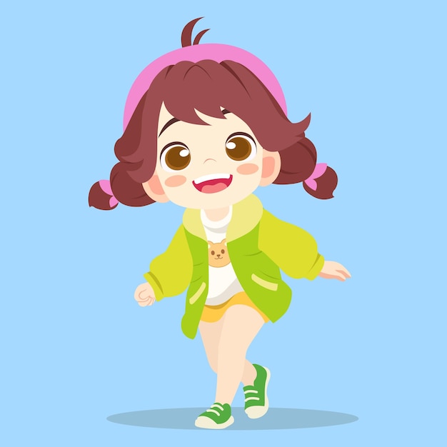 Leuke cartoon student personage