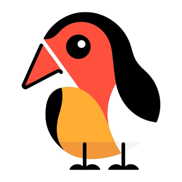 Leuke cartoon toucan vogel op witte achtergrond Vector illustratie