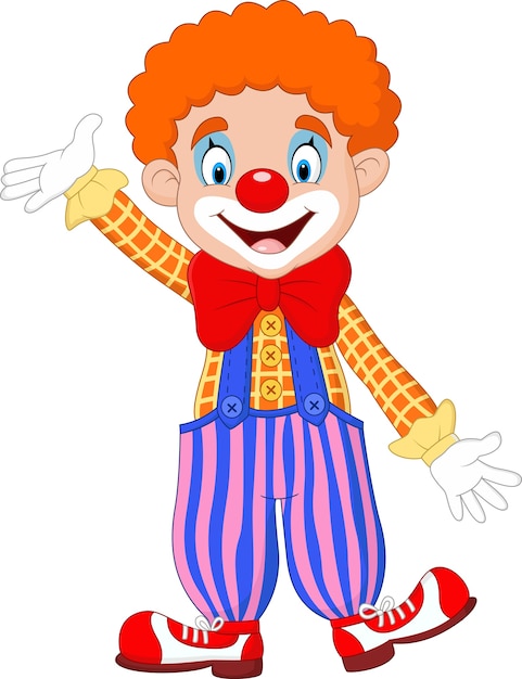 Leuke clown cartoon