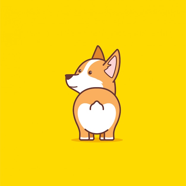 Vector leuke corgi-hond