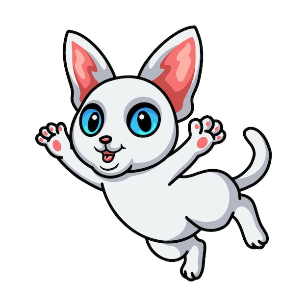 Leuke devon rex katten cartoon poseren