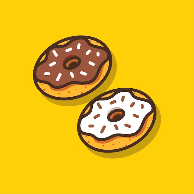 Leuke donuts illustratie vector