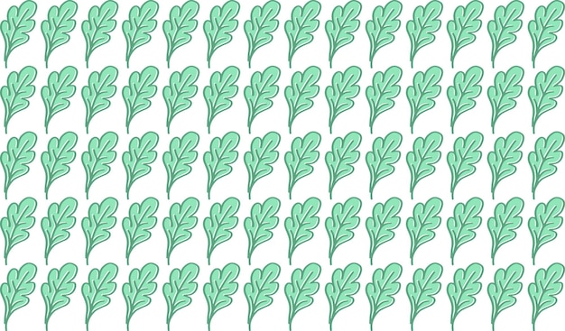 Leuke doodle bloemen groene pastelkleur vector