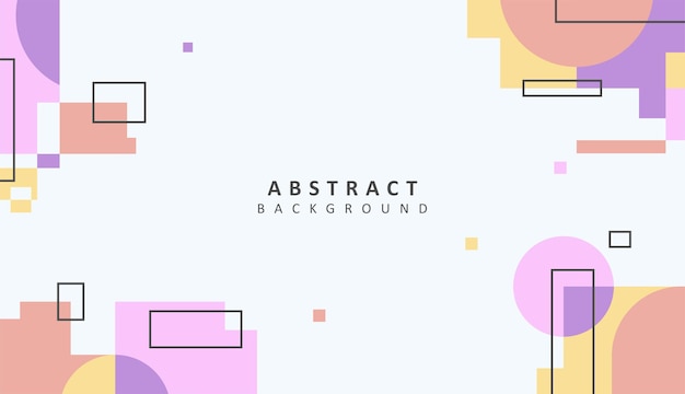 Leuke en kleurrijke abstracte geometrische achtergrondontwerpvector Premium Vector