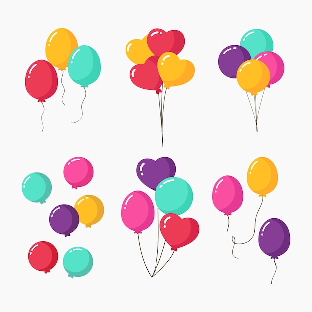 Leuke en kleurrijke decoratieve ballonnen