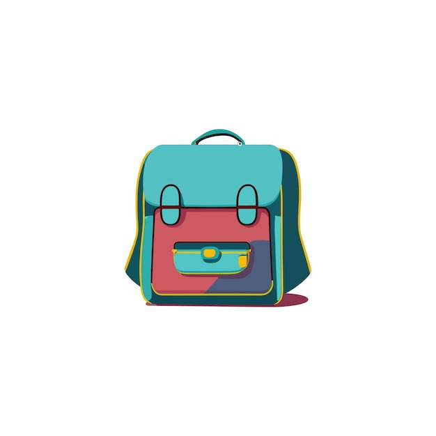 Leuke en leuke schooltas Vector