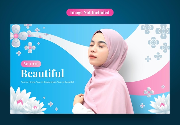 Leuke en mooie banner voor mode en cosmetisch product