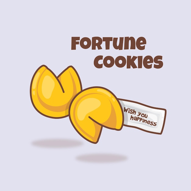 Vector leuke fortune coolies cartoon afbeelding