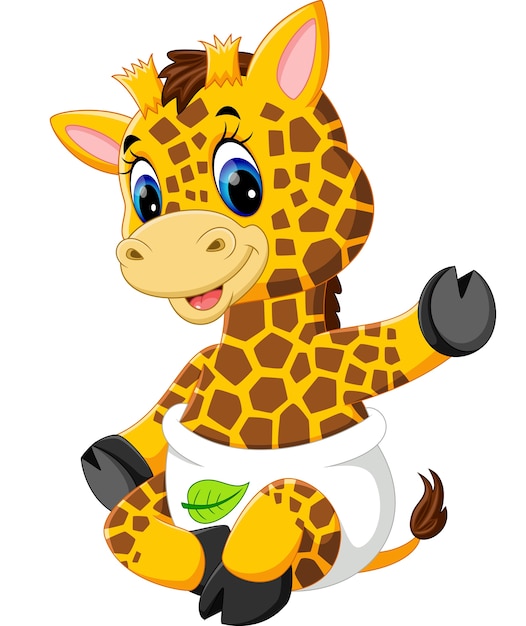 Leuke giraffebeeldverhaal