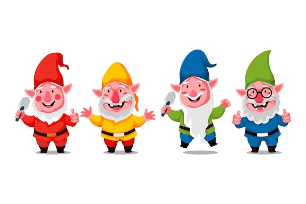 Leuke Gnome Karakter Illustratie