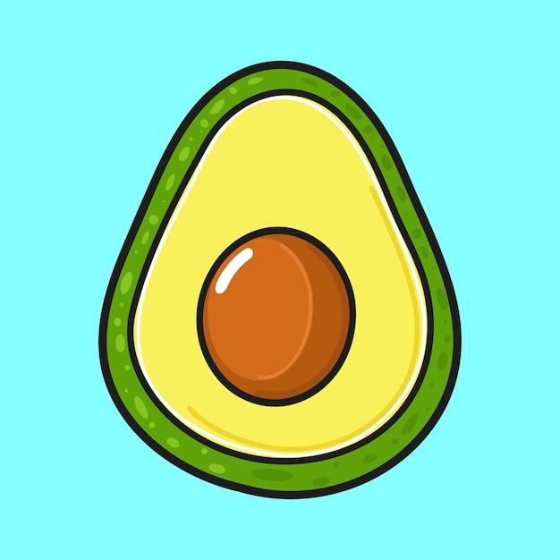 Leuke grappige avocado