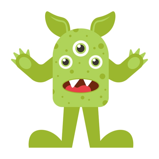 Leuke grappige monster Vectorillustratie