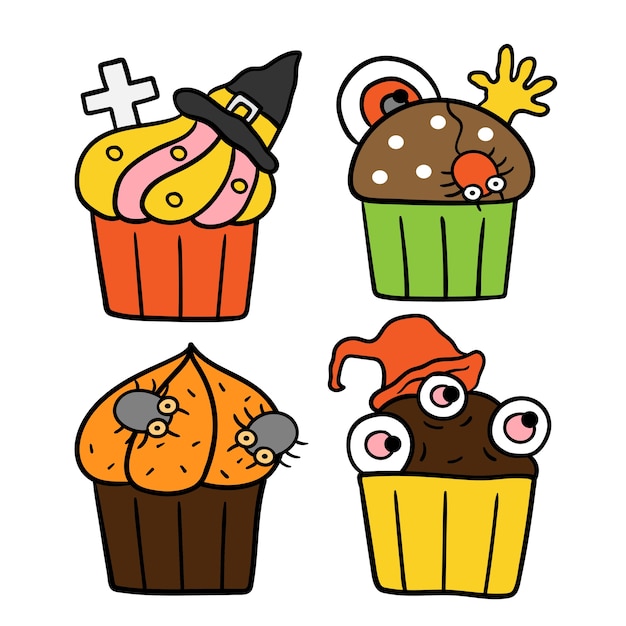 Leuke Halloween-cupcakes.