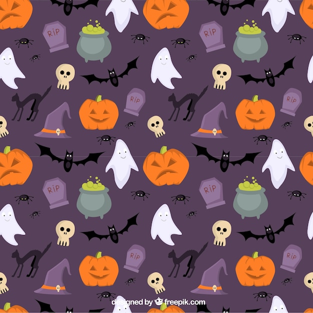 Vector leuke halloween patroon