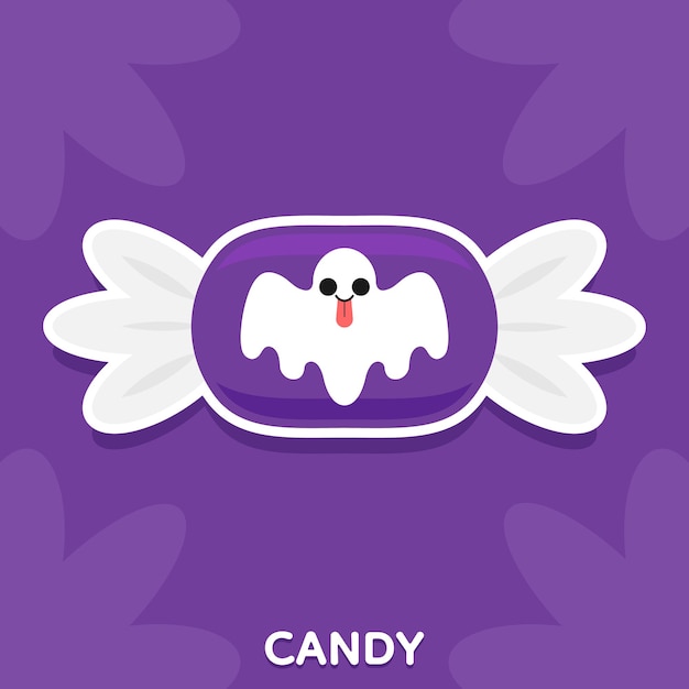 Leuke halloween-snoep vectorillustratie