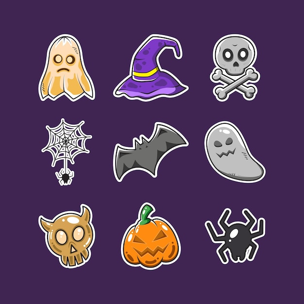 Leuke Halloween-stickercollectie