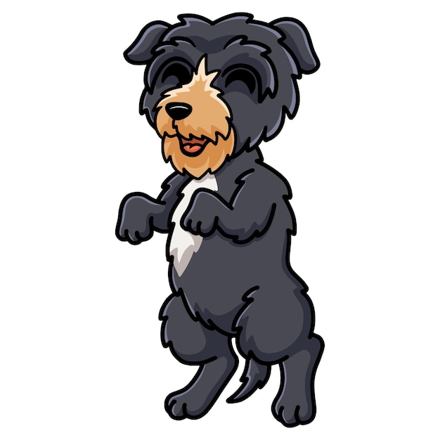 Leuke herten hound dog cartoon staand