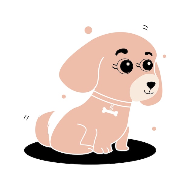 Vector leuke hond illustratie