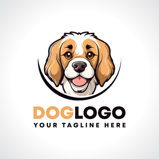 Leuke Hond Logo Ontwerp Leuke Hond Vector